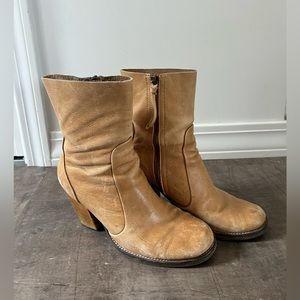 tan leather boots